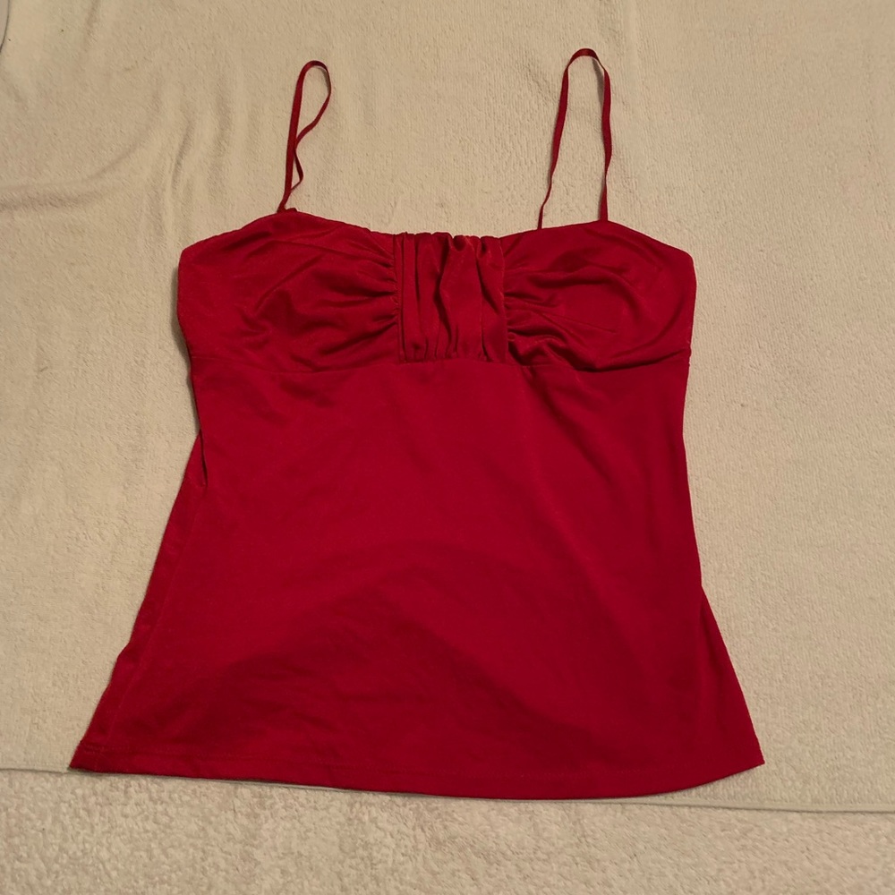 Red tank top